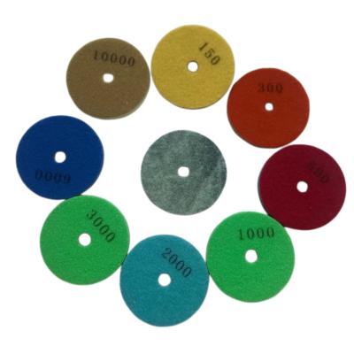 China 4 Inch Angle Grinder Diamond Polishing Pads For Stone Granite Marble Wet And Dry Office Building Deedgreat Resin Bond for sale