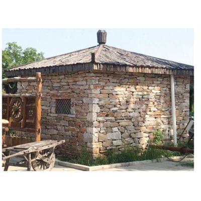 China EUROPEAN Deedgreat External Coarse Tiles Stacked Facade Design Natural Stone Wall Cladding Culture Veneer Shale Stone Wall Cladding for sale