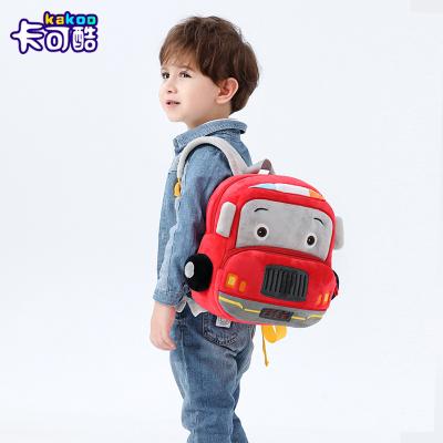 China 2-4 Years Old Girls Lightweight Plush Backpack Fast Shipping Cartoon Car Car Backpack Girl Schoolbag Boy Schoolbag for sale