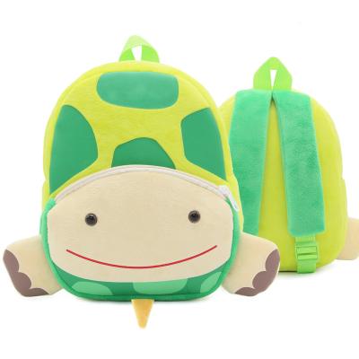 China Lightweight Schoolbag Turtle Animal Kids Backpack Girls Plush Toy Bag Kids Cartoon Plush Backpack for sale