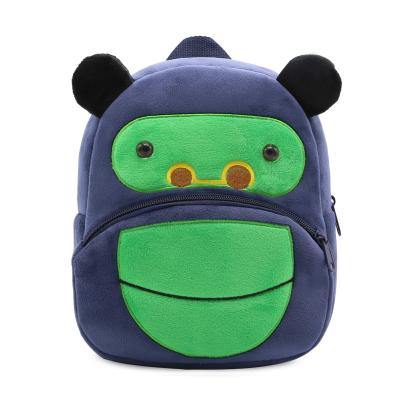 China Lightweight Schoolbag Chimpanzees Animal Kids Backpack Boy Girls Plush Toy Bag Kids Cartoon Plush Backpack for sale