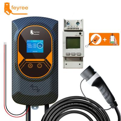 China AC Charger Type2 32a Dynamic Load Balancing App Function 11kw/22kw Charging Home Charging Station Feyree Dlb Ev Evse Wallbox For Electric Car for sale