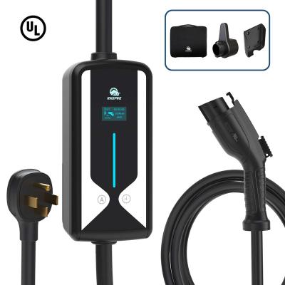 China New China-chic UL CE Iec62196 Type 1 Single Phase Wallbox EV Charger 9.6KW 40A Electric Vehicle Car Adjustable Current Charger For Outdoor for sale