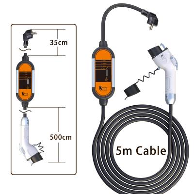 China Feyree Level 2 240V IP66 Current-switchable Portable Car Charger Compatible With All J1772 Electric Car 3.5KW 16A for sale