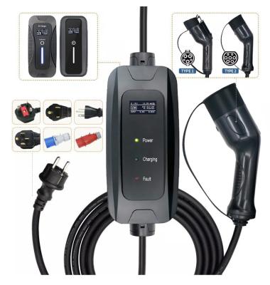 China Feyree Level 2 AC Ev Charger 3.5KW EVSE Ev Charger Portable Electric Vehicle Charger Type 16AMode - 2 IEC62196 Type 1 J1772 3.5KW 16A for sale