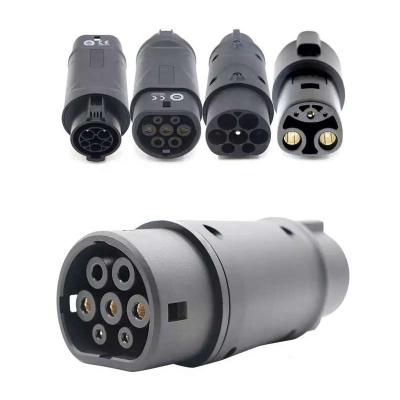 China EV Adapter GBT To Type - 2 Use For China Standard Vehicles Charging One Side To GBT Cars And Another Side To Type2 EV Socket Tesla-01 for sale