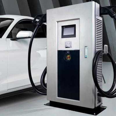 China Aluminum-zinc Plated PEVC3107E Sheet DC EV Car Charger 80 KW 120KW 160KW EV Fast Charging Station for sale