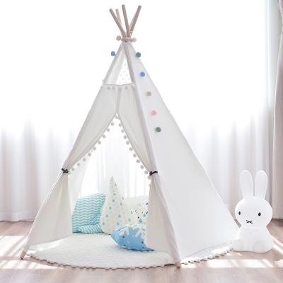 China Indoor Toy Amazon Inflatable Hot Sale One Frame Cotton Canvas Lace Teepee Camping Tent for sale