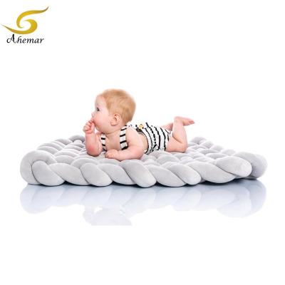 China Toy Knot Plush Soft Cotton Blanket Blanket Nursery Decor Floor Pillow Activity Crawling Mat for Infant Take First Steps for sale