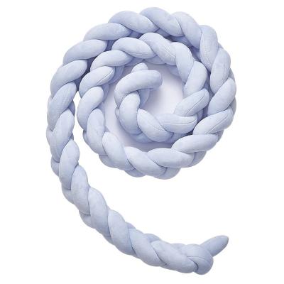 China Braided Cushion Crib Bumper Knot Pillow Knot Crib Nursery Decor Solid Wood Crib Bumper Bedding for sale