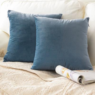 China Velvet Decorative Throw Pillow Cover Silk Viable Square Pillow Case For Sofa Bedroom Couch Car 45cm x45cm for sale