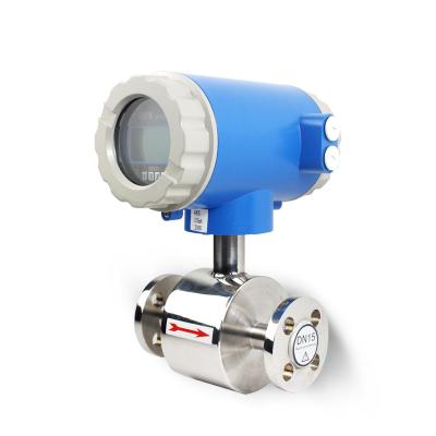 China Industries hot sale small digital electromagnetic flow meter ss304 flow meter for sale