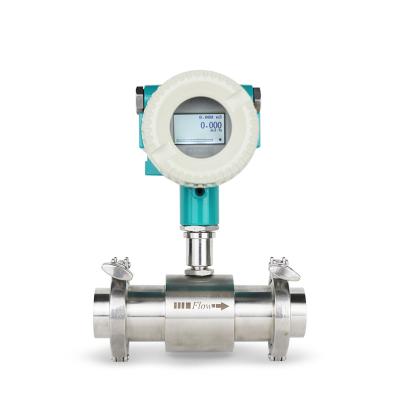 China SS304 One Inch Digital Turbine Liquid Flow Meter Control Linked To Flanges Sanitary Gauges Oil for sale