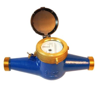 China Durable Multi Mechanical Dry Dial 25mm Water Jet Brass Water Meter for sale