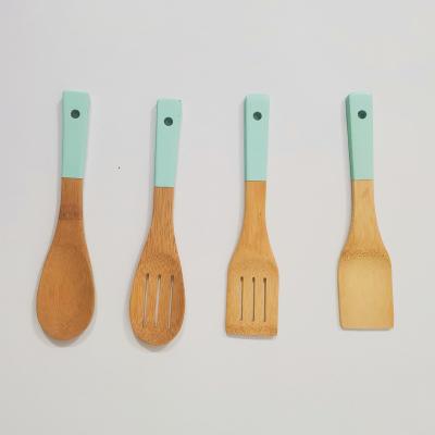 China Viable New Design Wholesale Price Kitchen Products Natural Bamboo Wooden Salad Spoons for sale