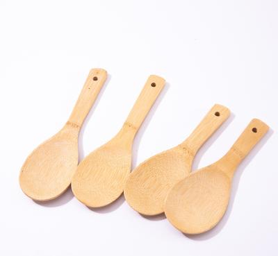 China Sustainable Manufacture Wholesale Natural Reusable Rice Padle Non Stick Serving Pocket Spoon for sale