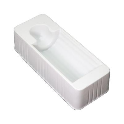 China Cosmetic Customized White Plastic PS OEM With Velvet Blister Plastic Cosmetic Packaging Tray for sale