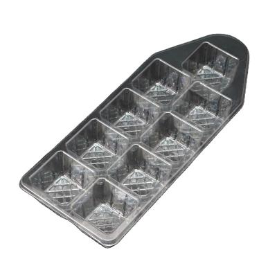 China Wholesale Cosmetic Transparent Disposable Plastic Insert Chocolate Blister Packaging Tray for sale