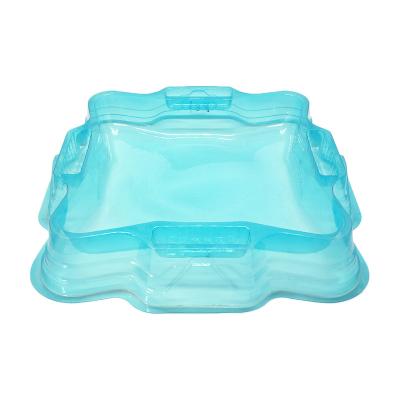 China Gift & Craft Supply Spot Products Gyro Disc Transparent Square Green Plastic Blister Packing for sale