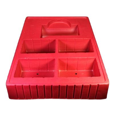 China Red Consumer Electronics Plastic Custom PS With Velvet Blister Plastic Cosmetic Packaging Tray for sale