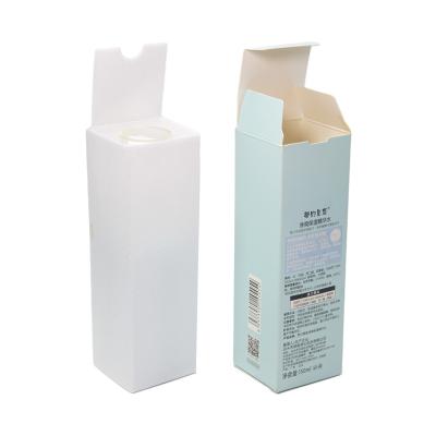 China Other Premium Product Cosmetic Box Inside Lotion Foam Flat White Paper Packups for sale