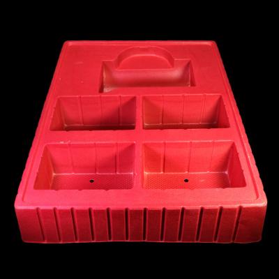 China Convenient Cosmetic Blister Carrying Cardboard Plastic Packaging Tray Custom Plug-in for sale