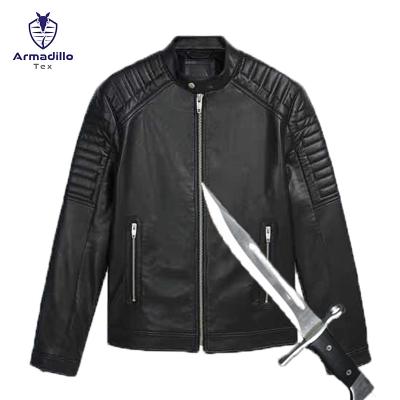 China Self-defense and security protection STAB PROOF JACKET ADVANCED TECHNOLOGY ANTI KNIFE QUALITY KNIFE PROOF FOR MEN CLOTHING LEATHER VEST MEN for sale