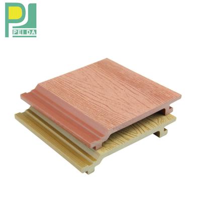 China Modern Exterior Wood Panel Wall Plastic Wpc Wall Cladding for sale