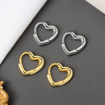 China Trendy wholesale hollow jewelry heart shape fashion earrings luxury simple retro simple gift for girls for sale