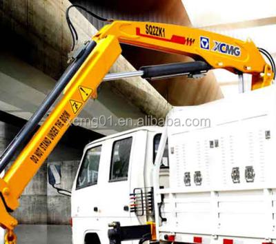 China TRUCK CRANE XCMG 2ton truck mounted crane truck mounted crane with foldable arm SQ2ZK1 for sale