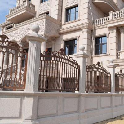 China Newest Easily Assembled Modern Wrought Iron Garden Border Fence for sale