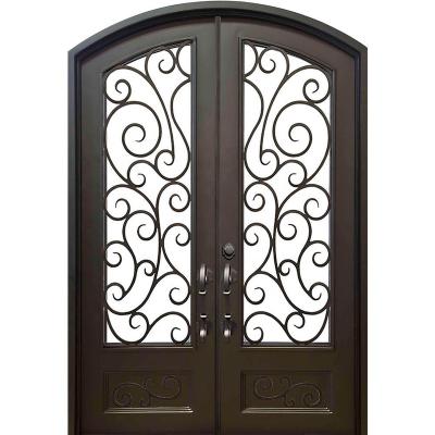 China Top selling anti-theft main forged iron front door design for home for sale