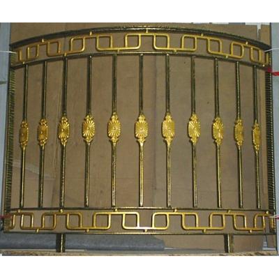 China Best Selling Modern Artistic Golden Fence Easily Assembled Balcony for sale