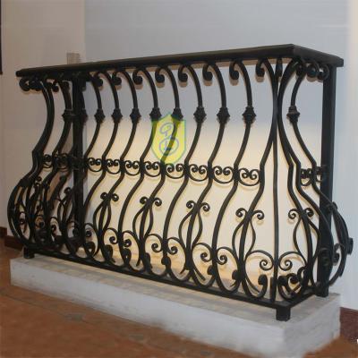 China Easily Assembled Top Selling Iron Rounded Galvanized Balcony Fence for sale