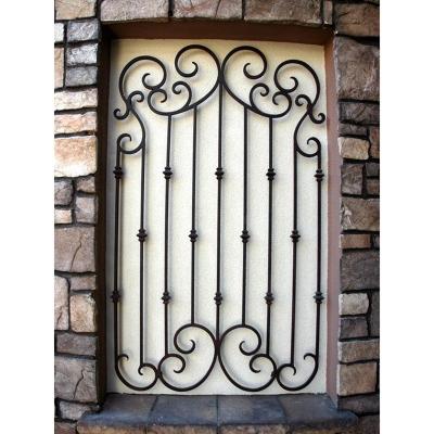 China Magnetic Screen Window Grill Design Single Galvanized Steel Wrought Iron Fixed Window for sale