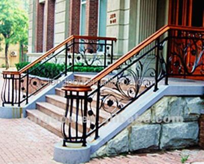 China Traditional Best Selling Modern Forged Exterior Railings For Steps for sale