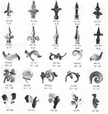 China Easily Assembled Wrought Iron Door Accessories for sale