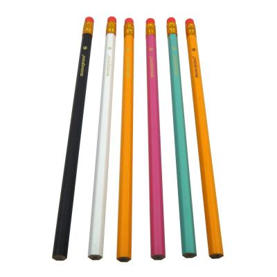 China Promotional Pencil Wholesale Custom Standard Pencil Sharpened Black Pencil for sale