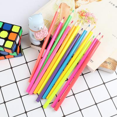 China Promotinal Popular Professional Wooden Drawing Color Pencil Hexagonal Round Pencil for sale