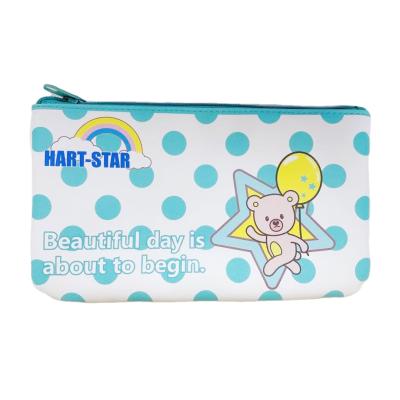 China Waterproof Promotion Gift Custom Printed Logo Canvas Zipper Pencil Case Bag for sale