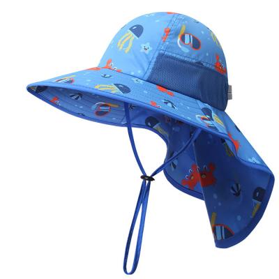 China Sunscreen Sunscreen Fisherman Hat Daily Beach UV Protection Bucket Hat Summer Kids Wear Baby Outdoor Hat for sale