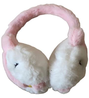 China Fashion Soft Feeling Cute Faux Fur Gently Thicken Warm Women Cute Ear Muffs Winter Pink Earmuffs for sale