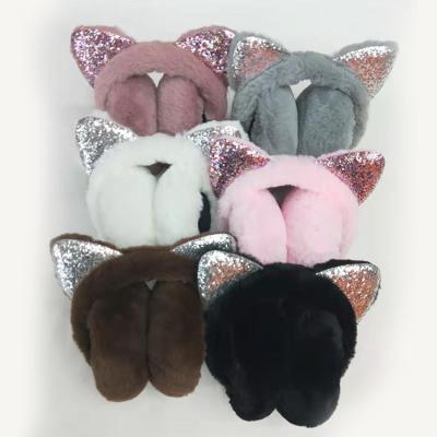 China Wholesale 24 Style Plush Soft Winter Soft Feeling Warm Ear Pads Muffle Cover Fur Earmuffs for sale