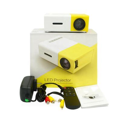 China Pico Wupro Mini Christmas Gift Mini Portable Projector Small Portable Projector Hd Yg300 Yellow Projector for sale