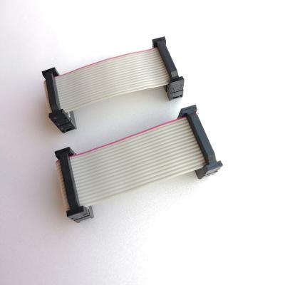 China FC-10P 2.54mm Pitch IDC Electronic Flat Ribbon Cable Gray With Red Mark Color 2651 Wire 28awg for sale