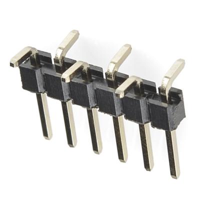 China Board To Board 40p SMT Connectors 2.54mm Panel To Board Male Pin Header One Row 1 To 40pin Connector Vertical Surface Mount Type for sale