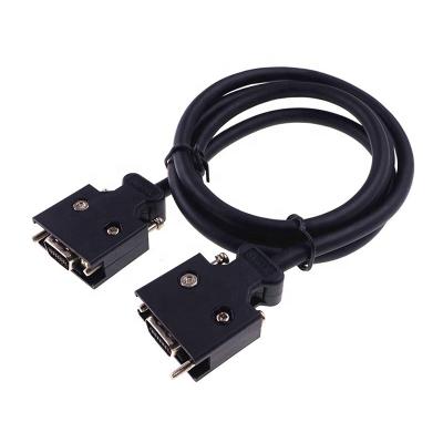 China NC 14pin MDR14 mini D ribbon SCSI drive servo signal cable 14 position servo ways with screw for sale