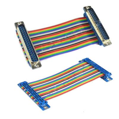 China Home appliance pitch pin DB37 D-sub 37 mainboard flat cable 2.54mm connector ribbon for sale