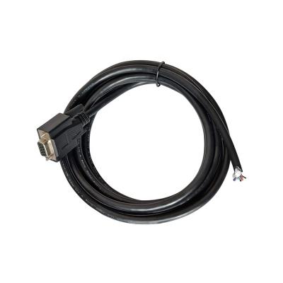 China Straight End RS232 DB9 Male 9 Wires Connector Electronic Pigtail Can Bus Open End Cable for sale