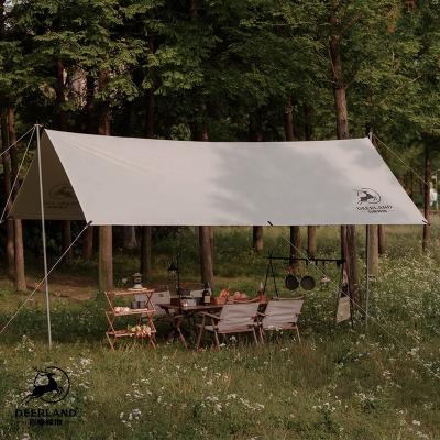 China Outdoor Camping Camouflage/Field Game Deerland UPF50+ Tent Beach Sunshade Rectangle Shape Waterproof Oxford Canopy Tent for sale